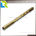 Square bamboo golden stainless steel pipe for decoration 2015